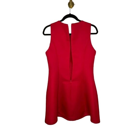 POTTER'S Pot Fit & Flare Dress Red Party Sleeveless Above The Knee Dress Size M - Picture 4 of 6